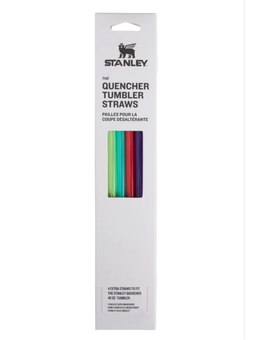 Stanley Quencher Replacement Straws - Green, Teal, Red, Purple